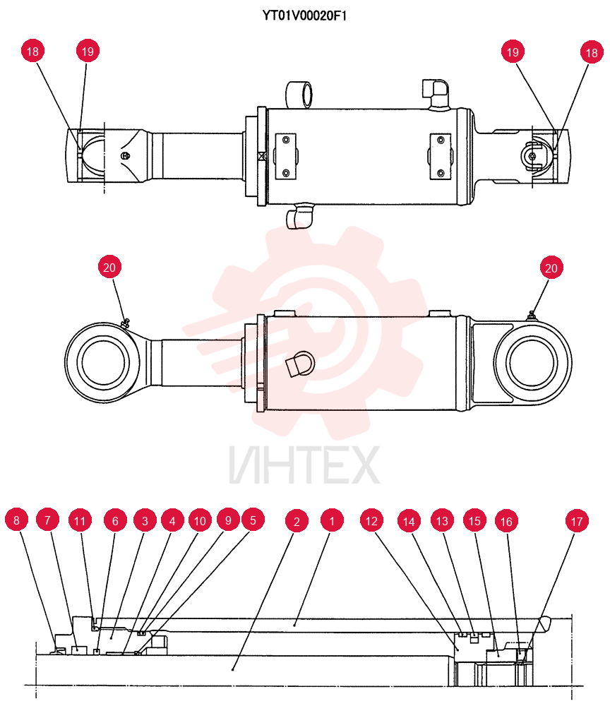 CYLINDER ASSY. YT01V00020F1