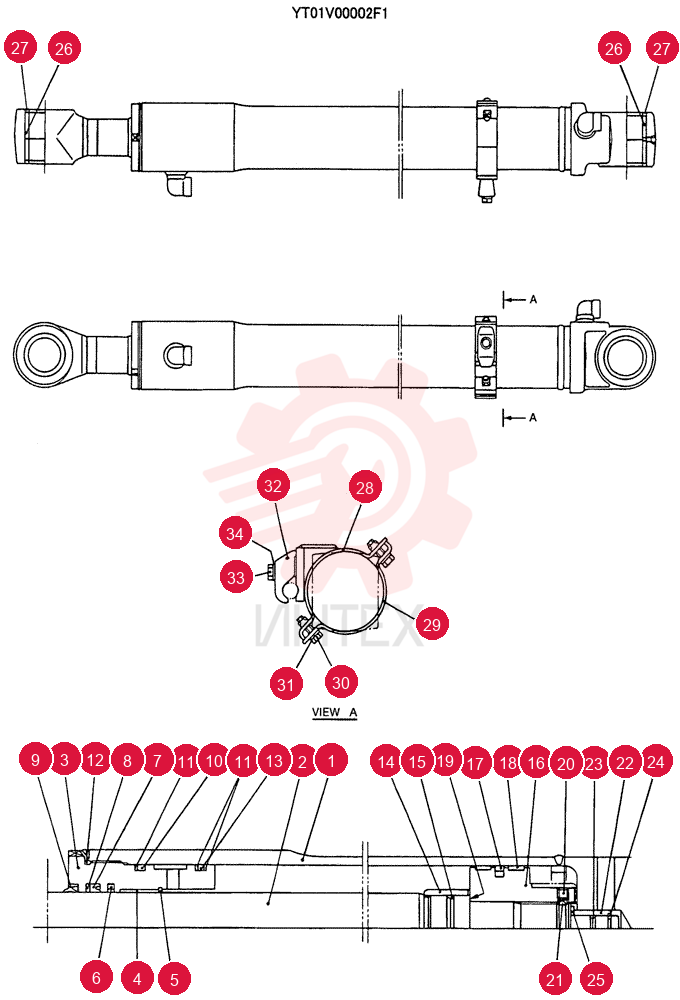 CYLINDER ASSY. YT01V00002F1