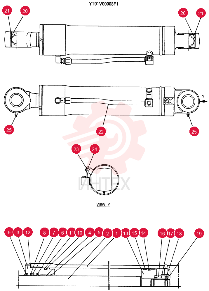 CYLINDER ASSY. YT01V00008F1