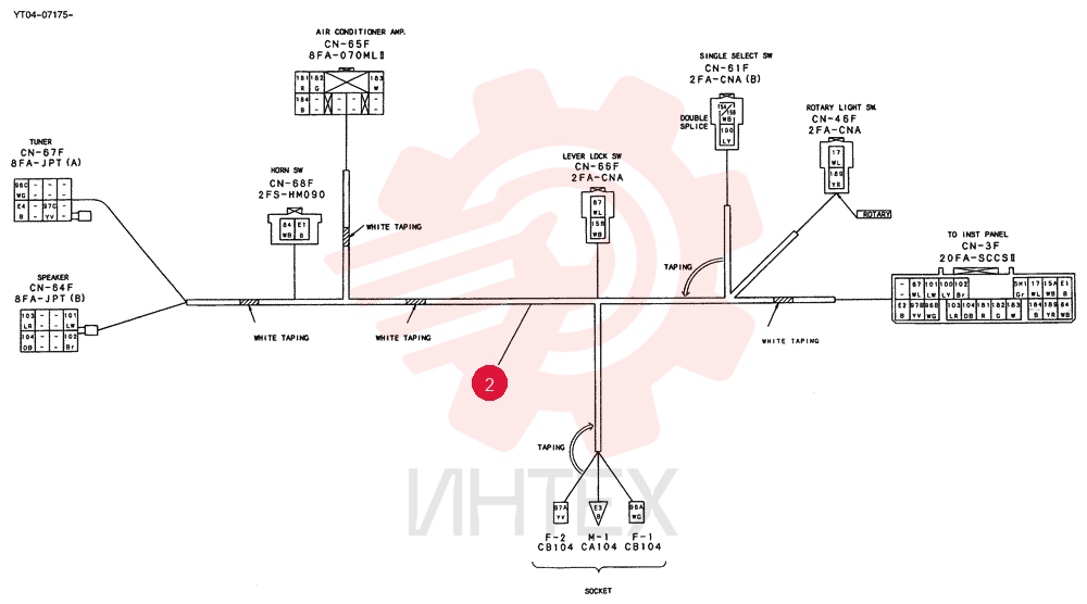 HARNESS ASSY, CAB (KCME, FK) YT14E00019F1 (2)