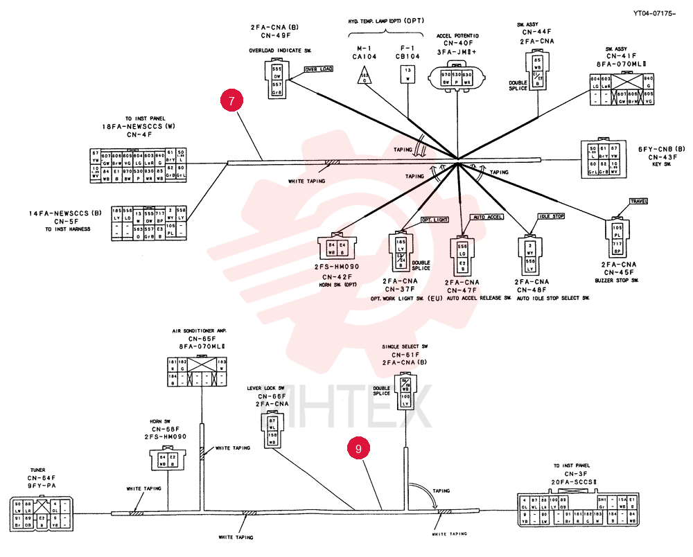 HARNESS ASSY, CAB (KCME, FK) YT14E00019F1 (3)