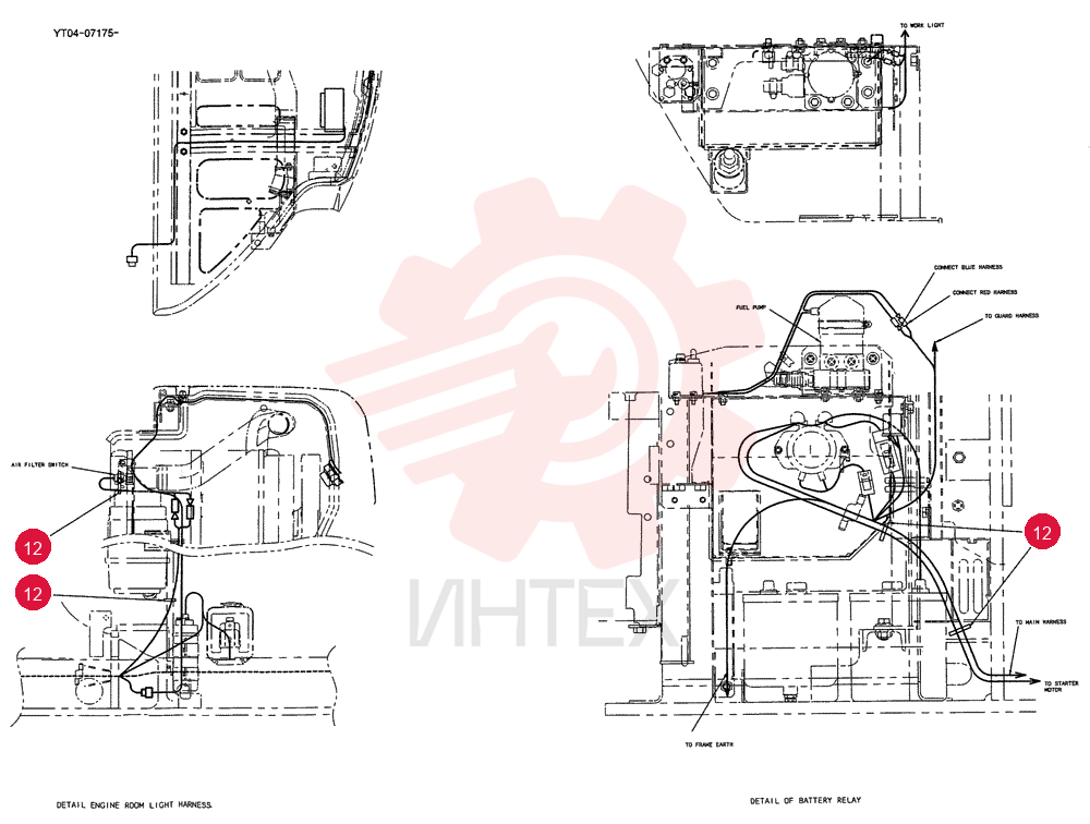HARNESS ASSY, UPP (P3 WITH PUMP) YT13E00035F1 (1)