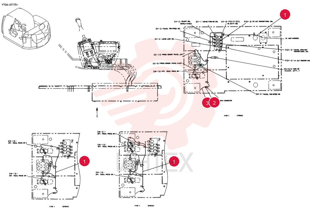 HARNESS ASSY, UPP YT13E00034F1 (1)