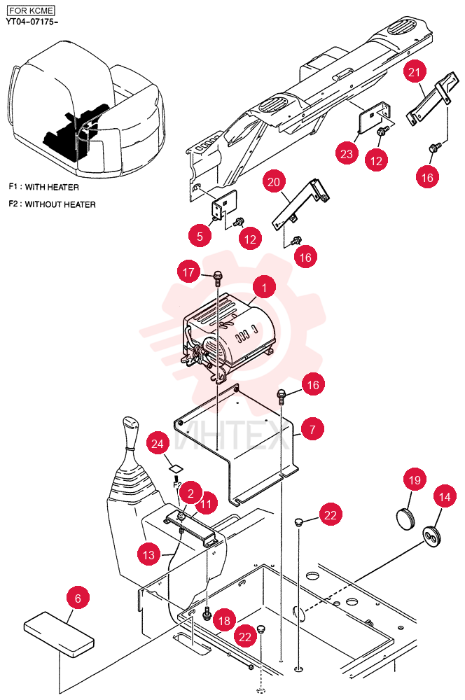 HEATER ASSY (WITH HEATER) YT21M00004F1