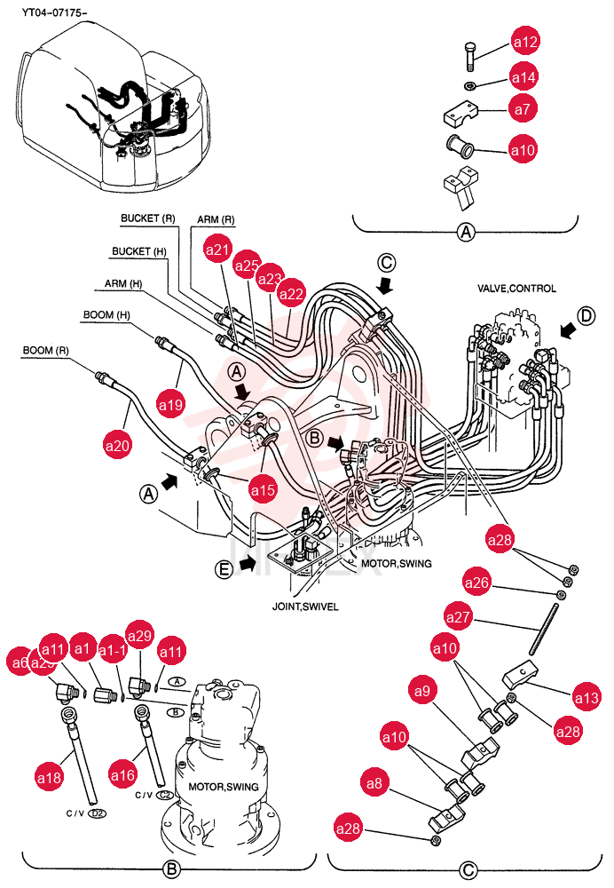 HYD LINES, UPP YT03H00027F1 (1)