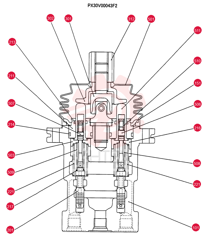 HYDRAULIC VALVE PX30V00043F2