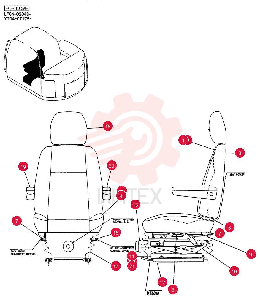 SEAT ASSY. YT25M00027F1
