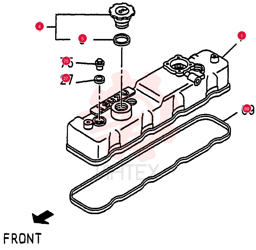 CYLINDER HEAD COVER 0-10A