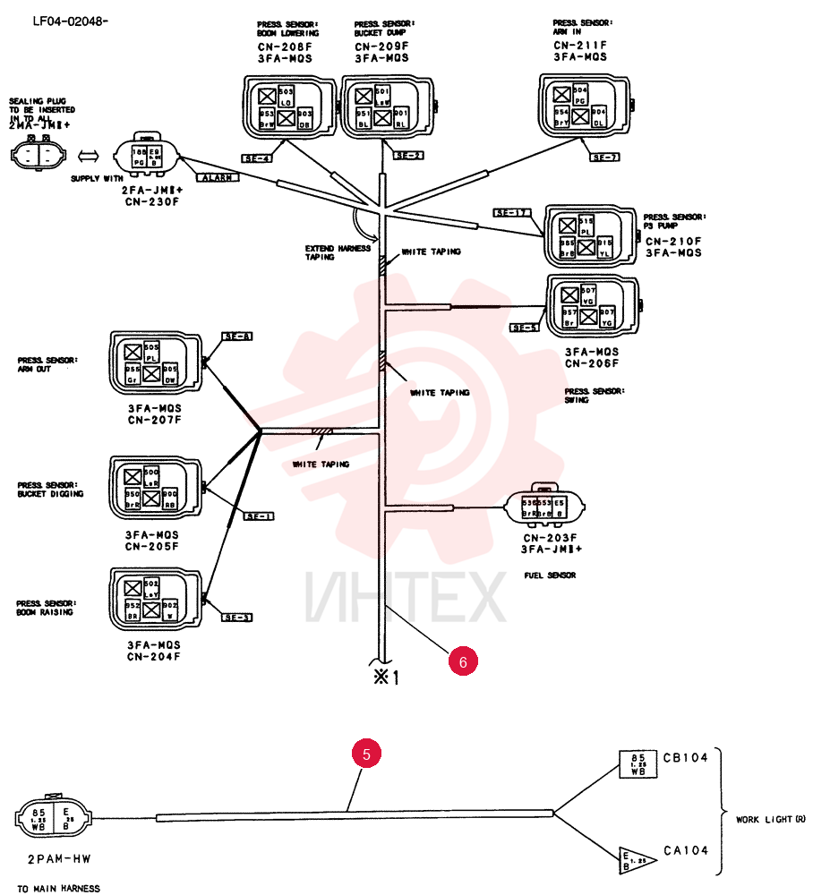 HARNESS ASSY, UPP LF13E00006F1 (4)