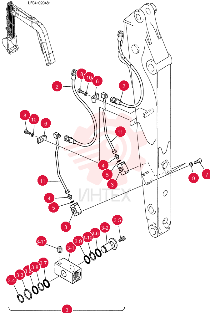 HYD LINES, ARM 1.8M