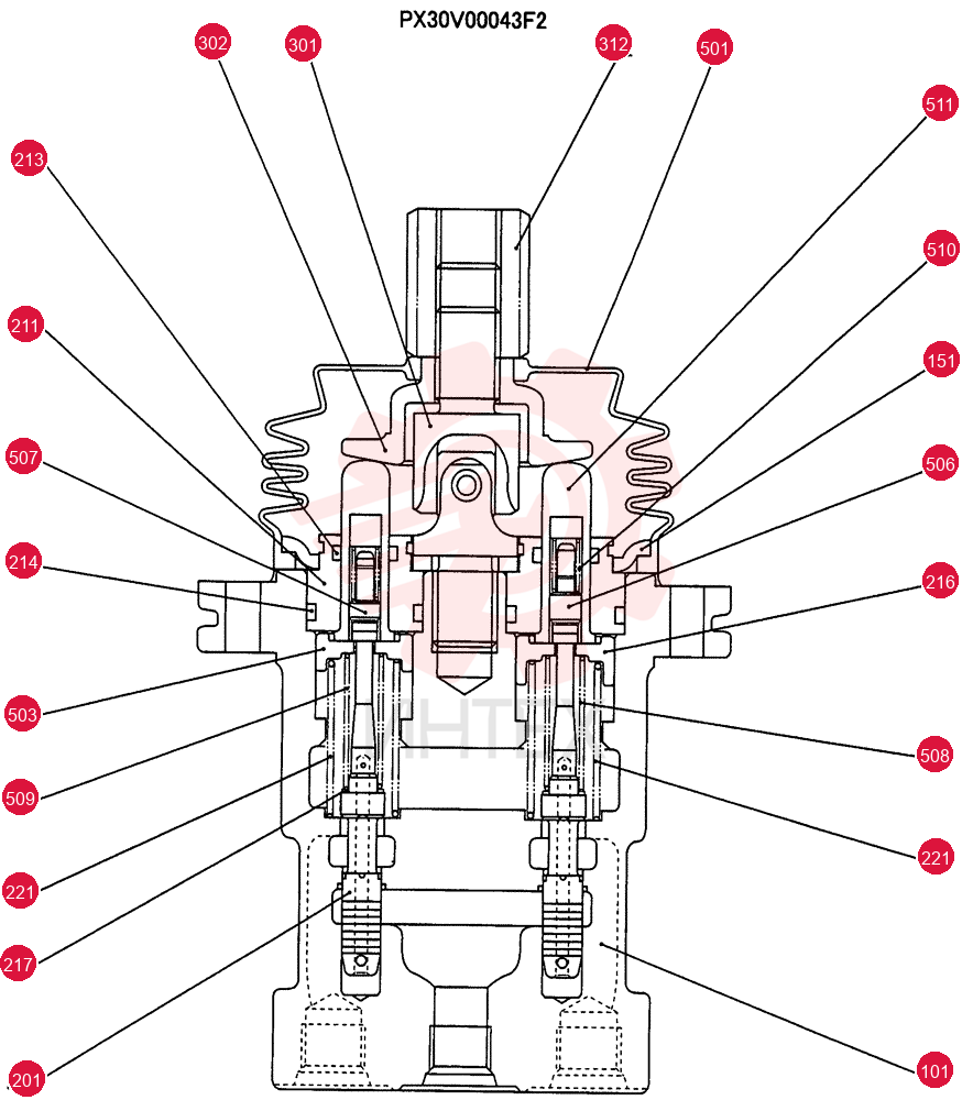 HYDRAULIC VALVE PX30V00043F2