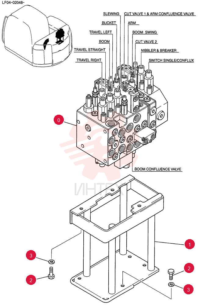 HYDRAULIC VALVE LF30V00001F2 (2)