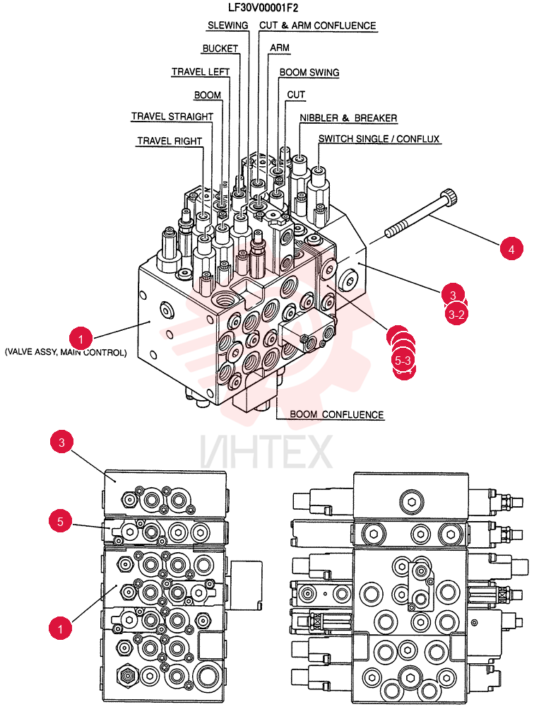 HYDRAULIC VALVE LF30V00001F2 (1)
