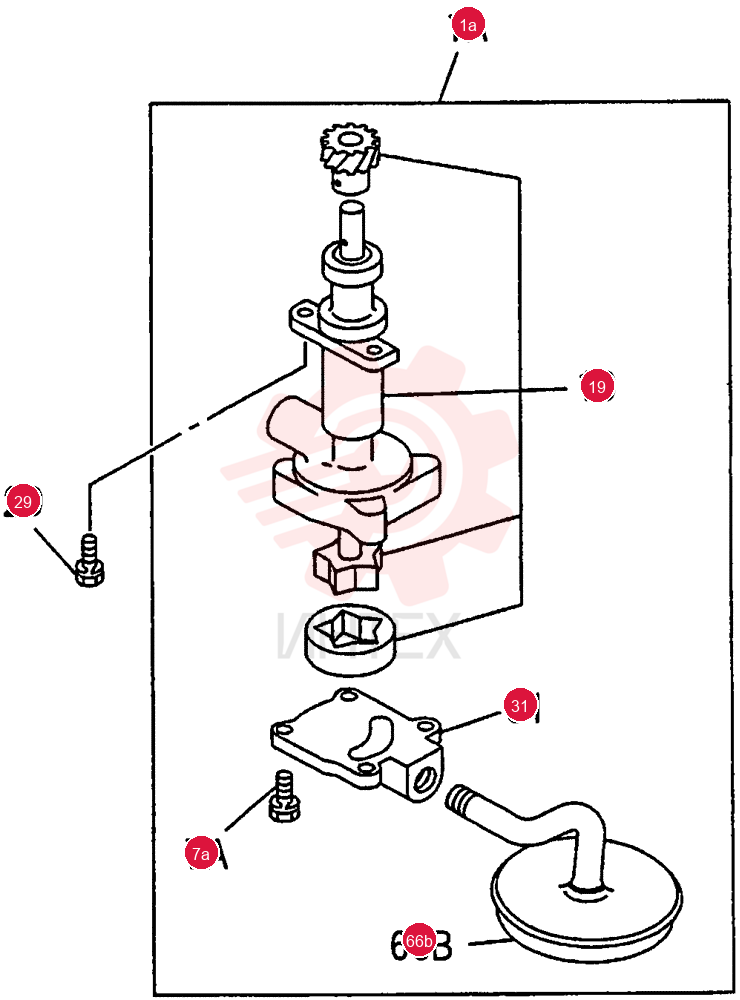 OIL PUMP AND OIL STRAINER 0-51A