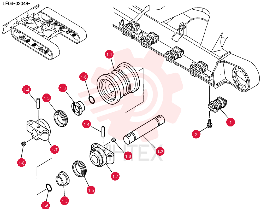 ROLLER ASSY, TRACK YT64D00005F1