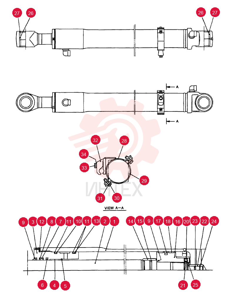 CYLINDER ASSY. YT01V00002F1 (6)