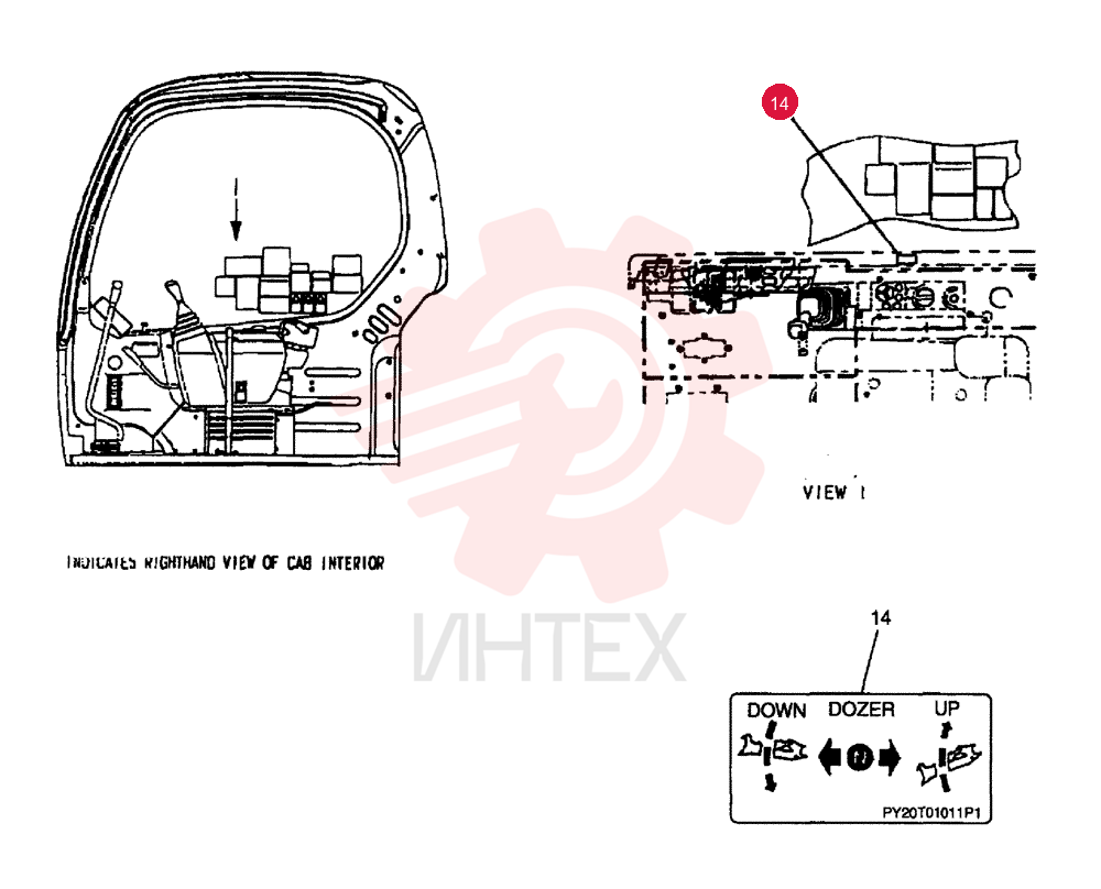 LEVER ASSY. YT03M01069F3 (1)