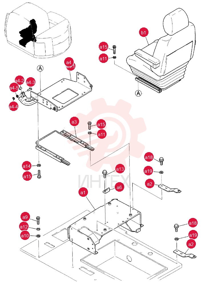 SEAT ASSY. YT25M00026F1 (1)