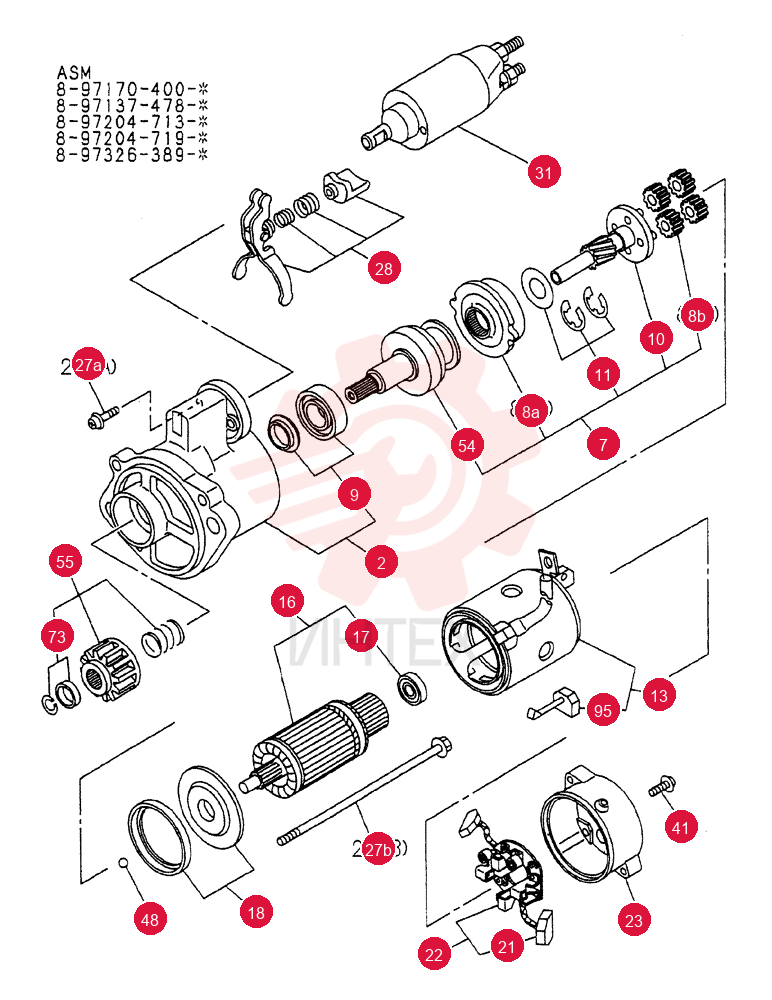 STARTING MOTOR VI8971374781 (4)