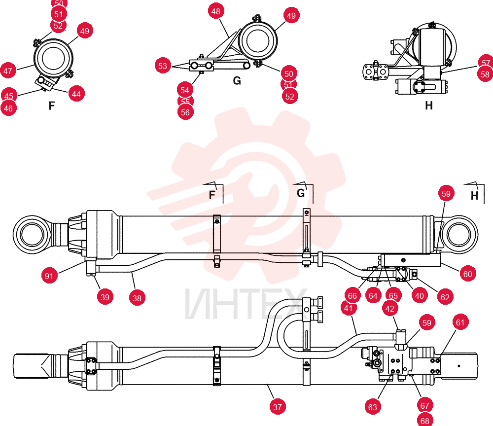 HYDRAULIC CYLINDER KUV0186 (2)