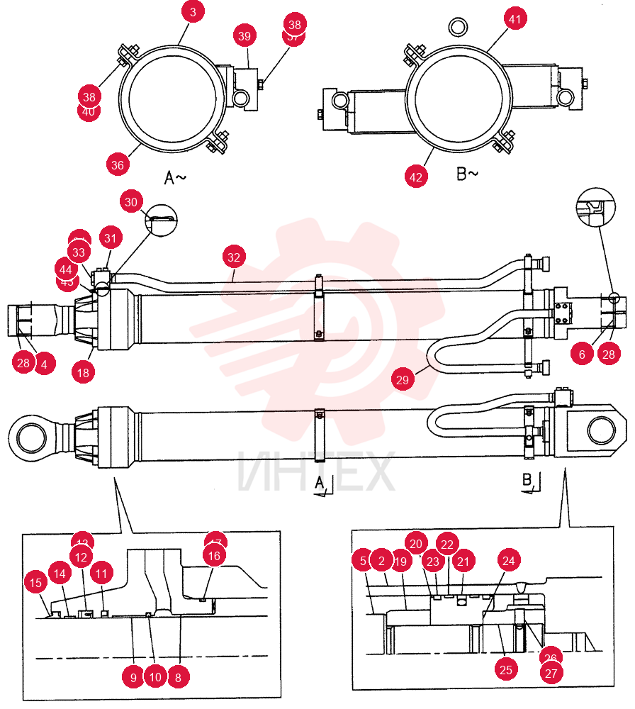 HYDRAULIC CYLINDER KUV0006 (2)