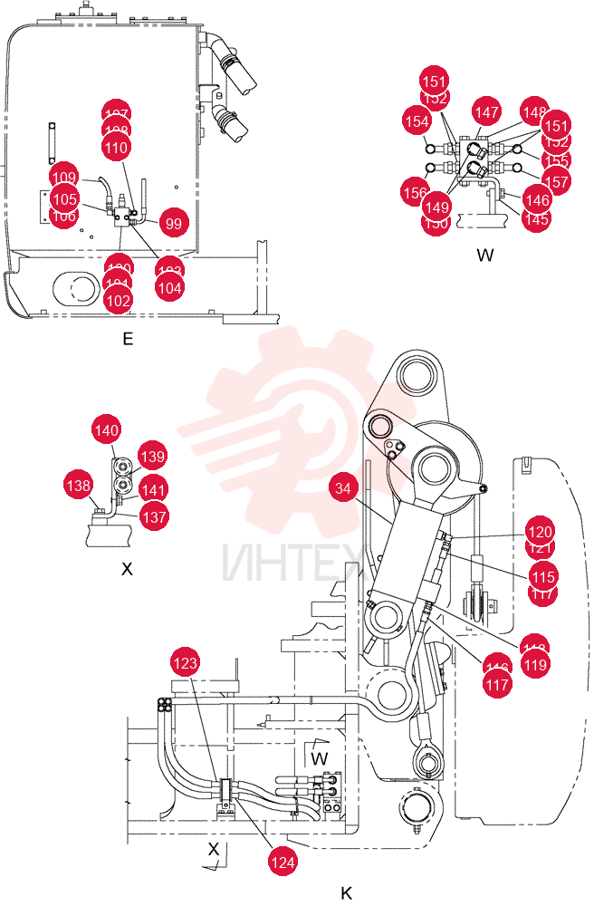 HYDRAULIC CYLINDER KUB0156 (1)