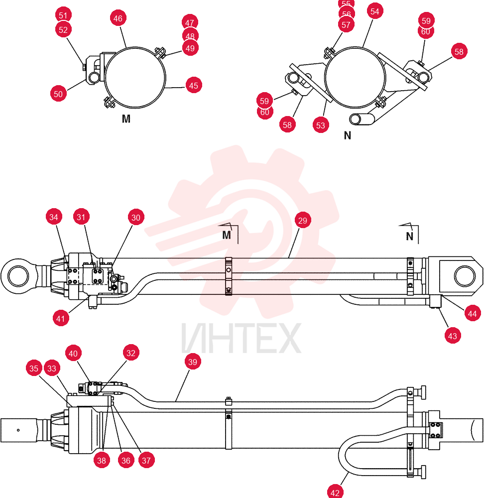 HYDRAULIC CYLINDER KUV0270 (2)