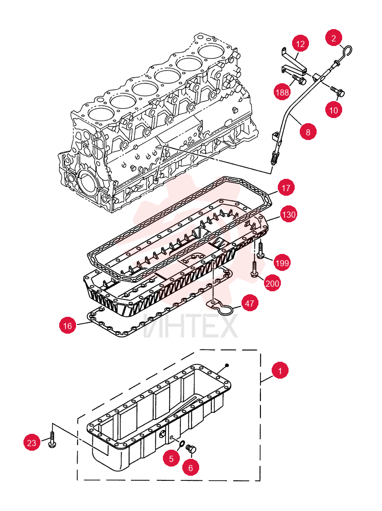 PAN, ENGINE OIL 437895A1