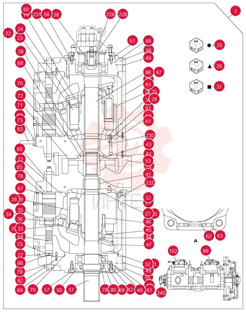 PUMP, HYDRAULIC KUJ0309 (1)