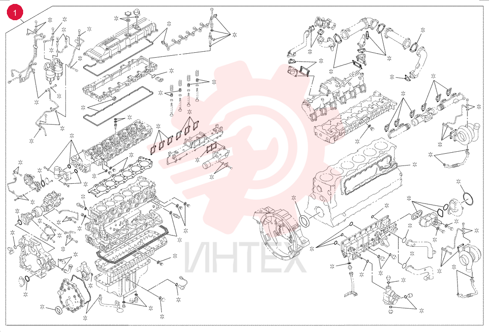 ENGINE OVERHAUL KIT 87384318