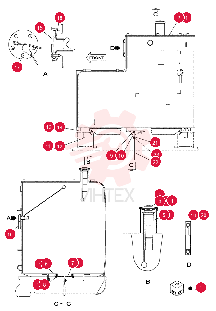 FUEL TANK KWH0068