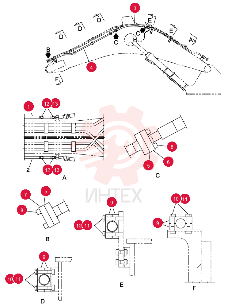HYD. TUBE,38.6 mm ID x 48.6 mm OD KUV0217 (1)