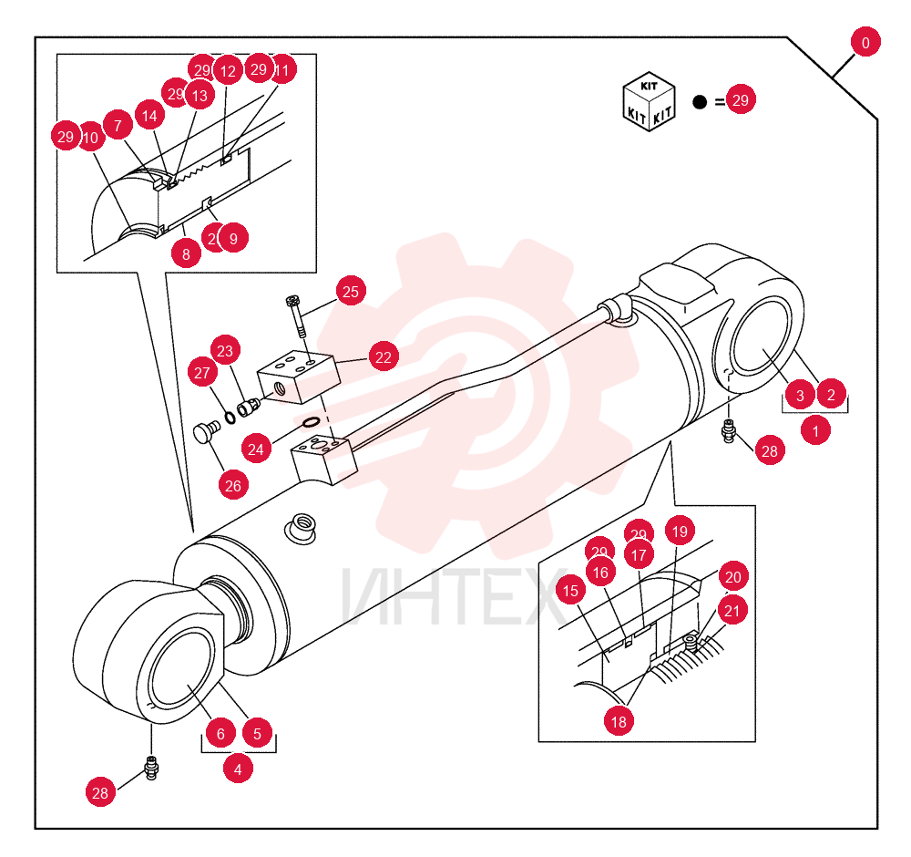 HYDRAULIC CYLINDER KUB0155