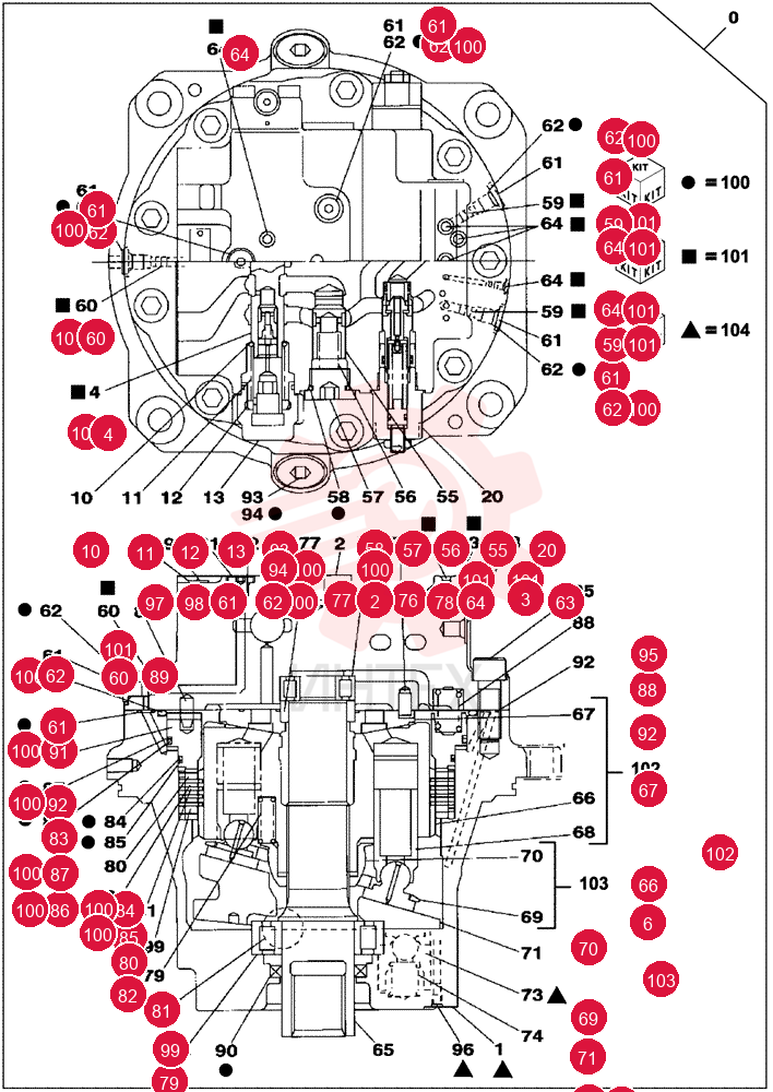 MOTOR, HYDRAULIC KUA0282