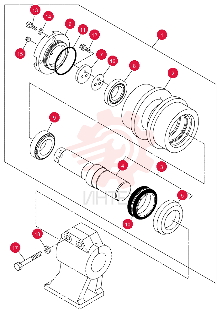 TRACK ROLLER KUA10150