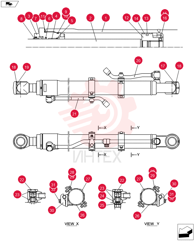 Схема (E80BMSR) - COMPACT CRAWLER EXCAVATOR ASN LF06-04501 (NBTA18037) YT12B00122F1