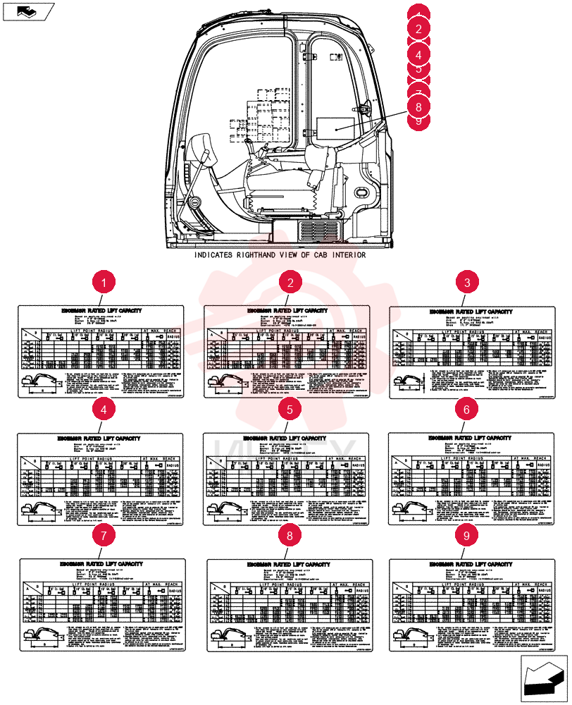 Схема (E80BMSR) - COMPACT CRAWLER EXCAVATOR ASN LF06-04501 (NBTA18037) YT22T00147F2