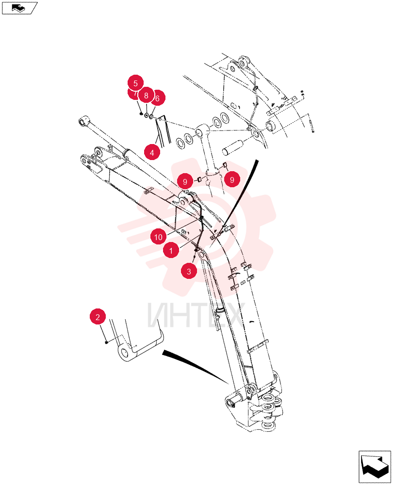 Схема (E80BMSR) - COMPACT CRAWLER EXCAVATOR ASN LF06-04501 (NBTA18037) LF02B00016F1