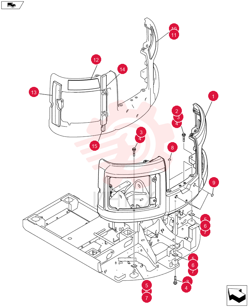 Схема (E80BMSR) - COMPACT CRAWLER EXCAVATOR ASN LF06-04501 (NBTA18037) YT60C00021F1