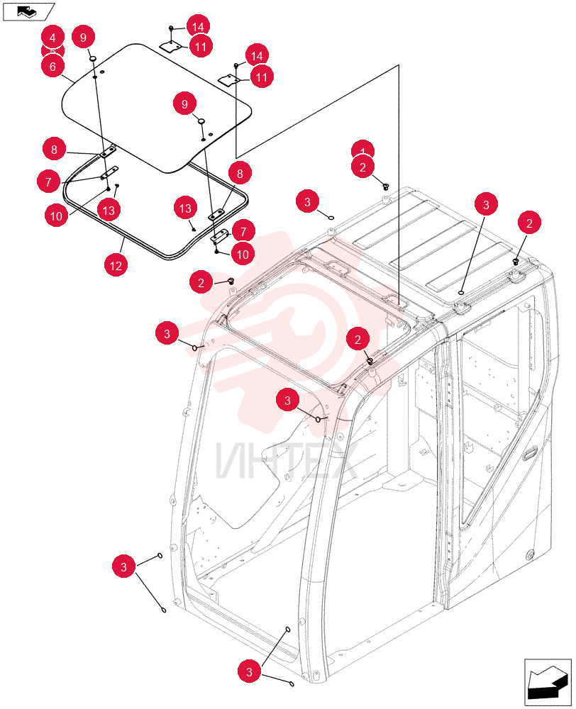 Схема (E80BMSR) - COMPACT CRAWLER EXCAVATOR ASN LF06-04501 (NBTA18037) LQ02C01303F1
