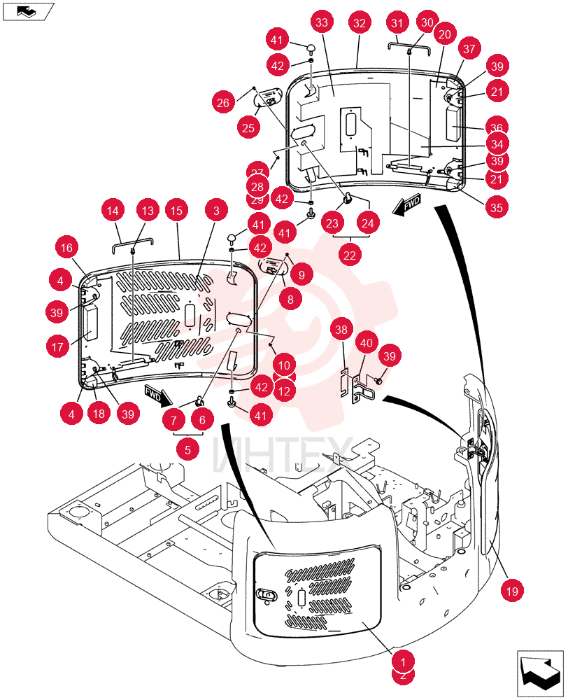 Схема (E80BMSR) - COMPACT CRAWLER EXCAVATOR ASN LF06-04501 (NBTA18037) LF21C00010F1