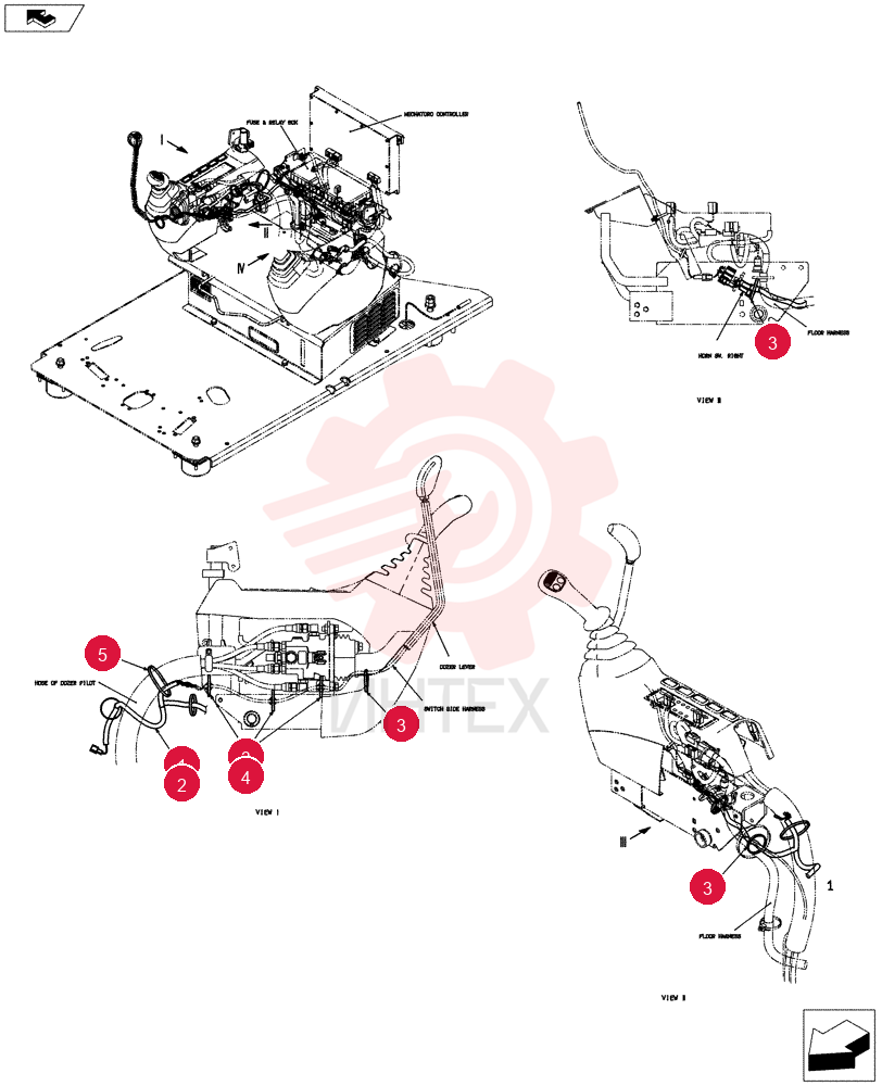 Схема (E80BMSR) - COMPACT CRAWLER EXCAVATOR ASN LF06-04501 (NBTA18037) LF11E00002F1