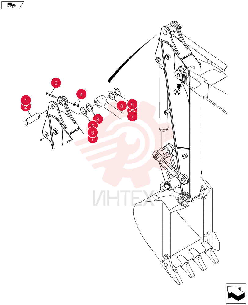 Схема (E80BMSR) - COMPACT CRAWLER EXCAVATOR ASN LF06-04501 (NBTA18037) YT12B00129F1 (2)