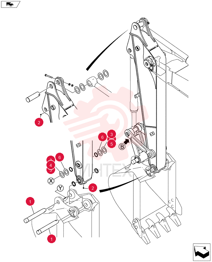 Схема (E80BMSR) - COMPACT CRAWLER EXCAVATOR ASN LF06-04501 (NBTA18037) YT12B00171F1