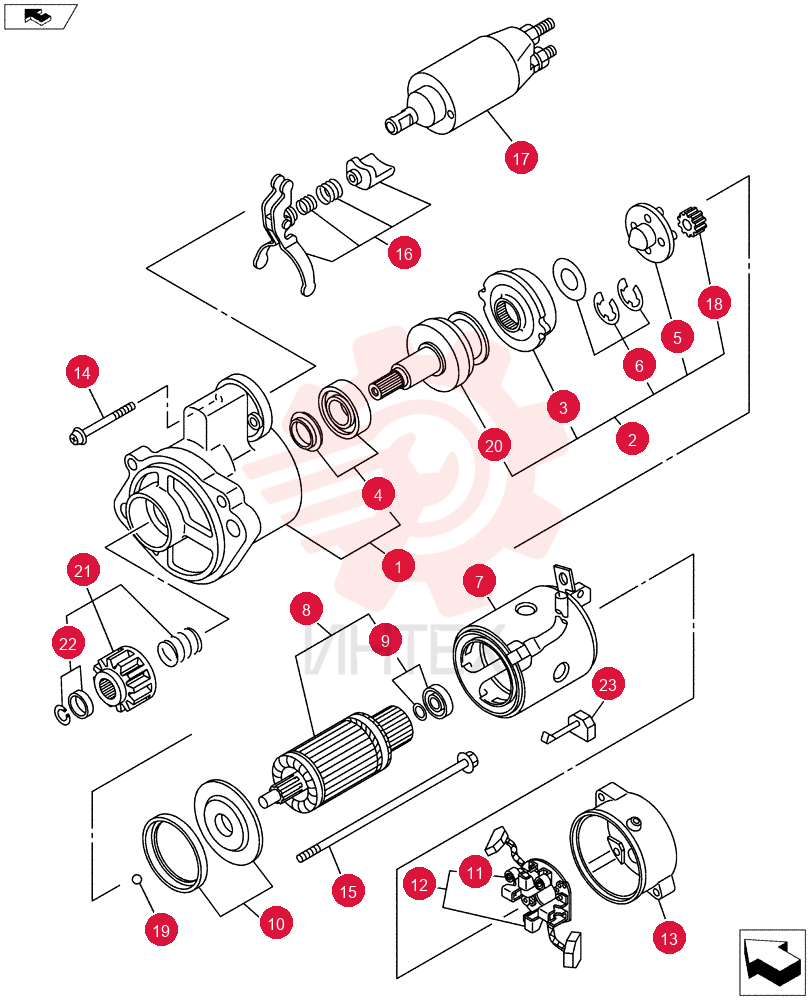 STARTER MOTOR VI8980723151 (2)