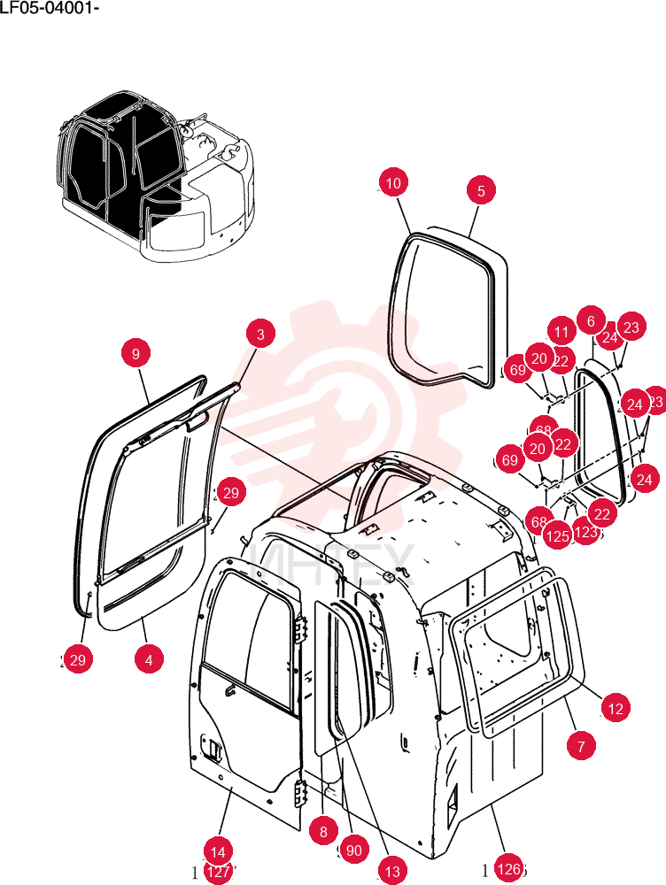 Cab Assy (grayish Black) YT02C00044F2%KL (3)