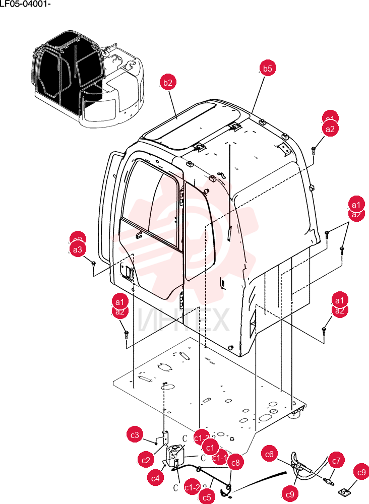 Cab Instal (vandalism Guard Spec) YT02C00058F1