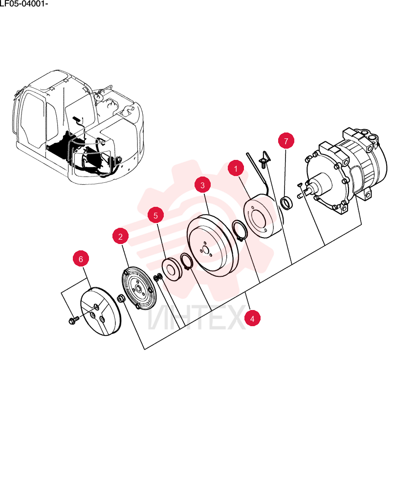COMPRESSOR,W/ Pulley YX91V00001F1
