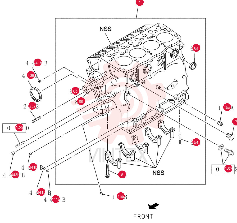 CYLINDER BLOCK VI8980894850 (1)