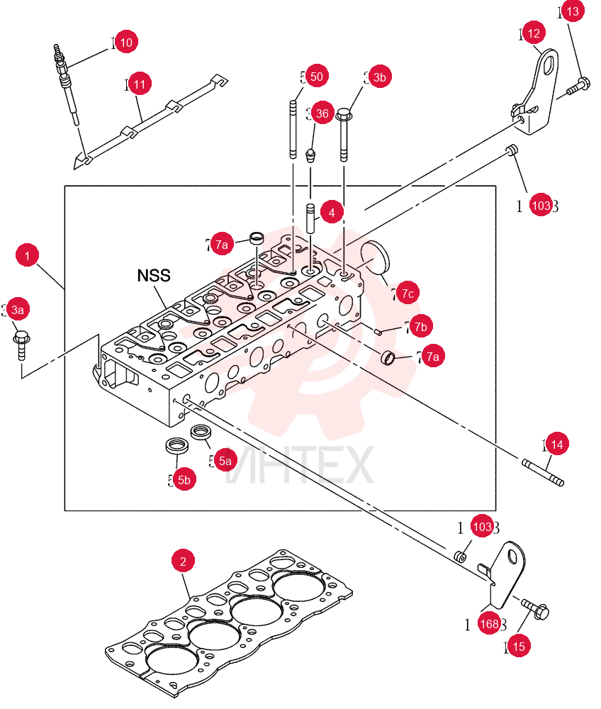 CYLINDER HEAD VI8980305520